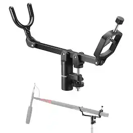 Neewer - Mic Boom Pole Support Holder for C-Stand, 5/8" Stud, -15°/+30° Tilt, CM-NA-2