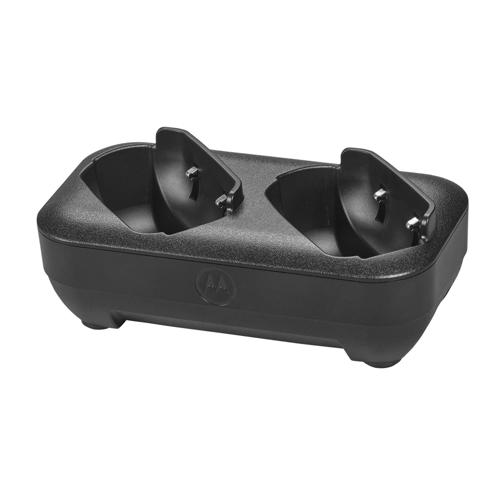 Alt View 10. Motorola - Motorola Solutions T803 35 mi. Bluetooth Two-Way Radio Black/Green, 2-Pack with desk charger - Black / Green.