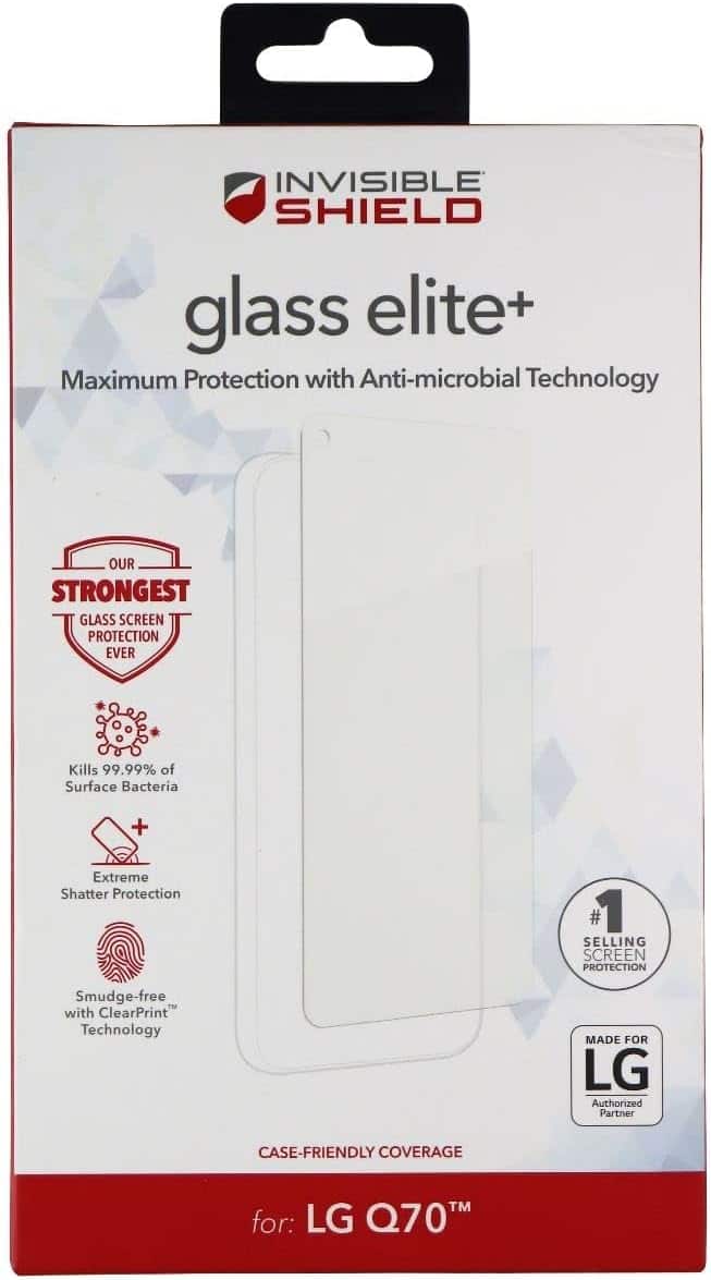 ZAGG - Screen Protector FIT LG LG Q70Glass elite+ (ZAG200105157-V) - Clear