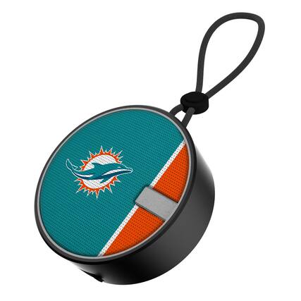 Front. Keyscaper - Miami Dolphins Logo Waterproof Bluetooth Speaker - Multicolor.