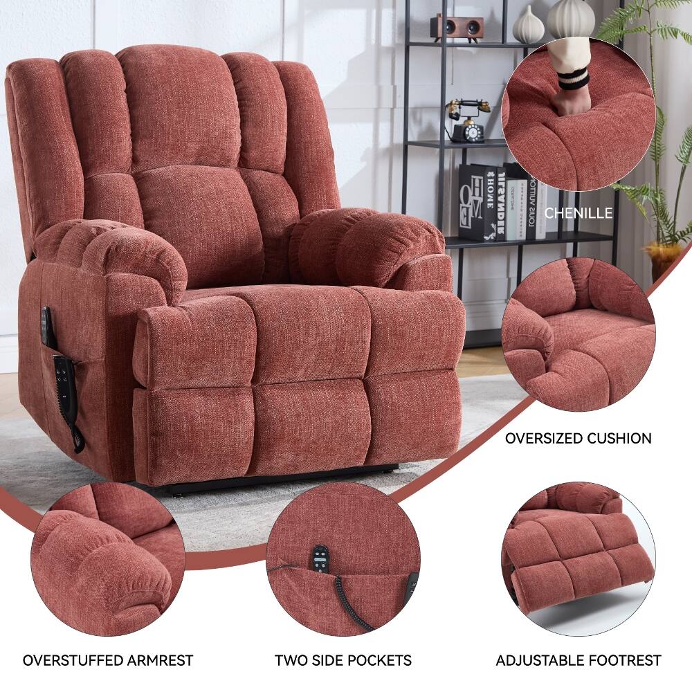 ILSANDER  
10:00  
MOTTUV CHENILLE TOUI  
OVERSIZED CUSHION  
OVERSTUFFED ARMREST  
TWO SIDE POCKETS  
ADJUSTABLE FOOTREST