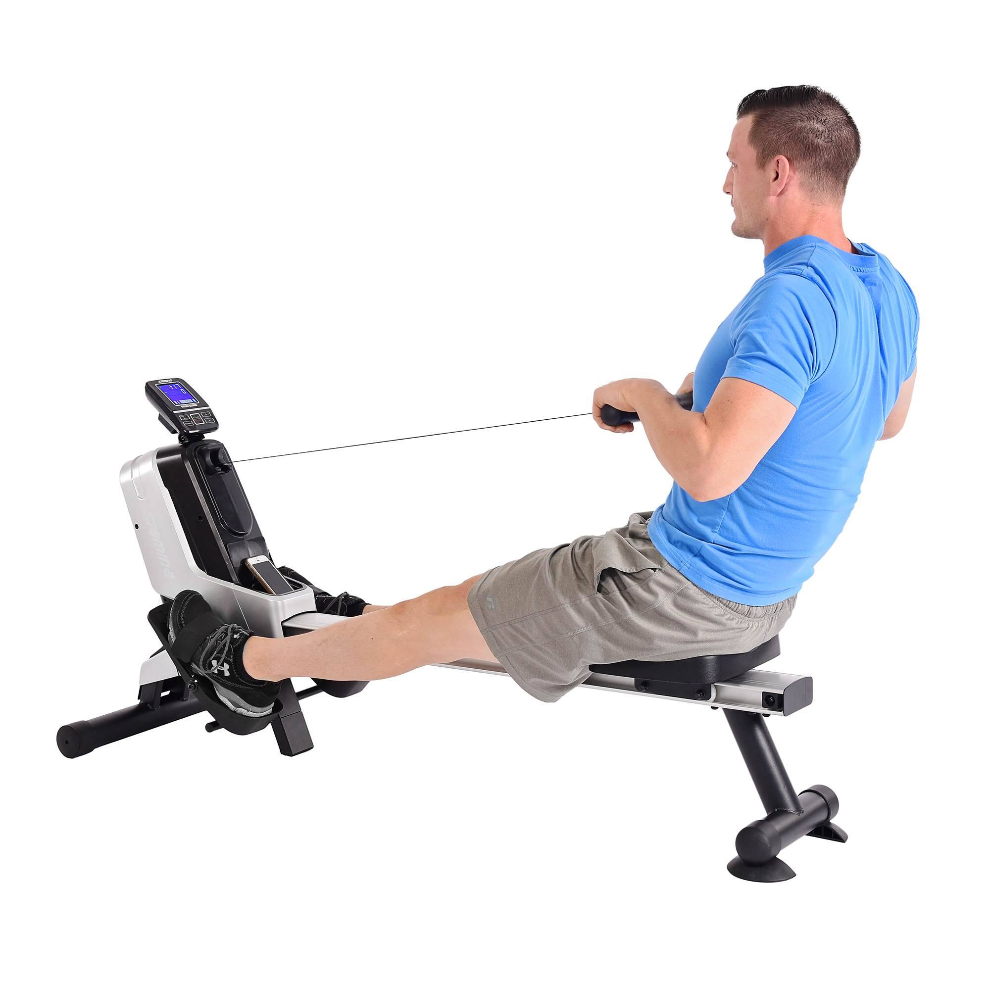 Alt View 1. Stamina Products - Stamina Programmable Cardio Fitness Magnetic Rowing Home Gym Exercise Machine - Upgraded Silver.