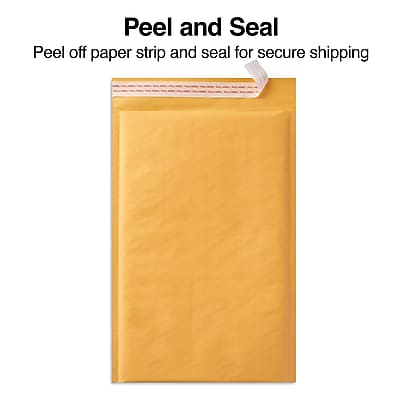 Peel and Seal

Peel off paper strip and seal for secure shipping