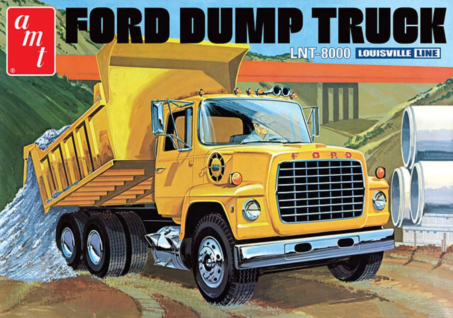 PopMarket - AMT Ford LNT-8000 Louisville Dump Truck 1/25 Scale Model Kit - COLLECTIBLES - Multicolor price history on PriceWatchPro