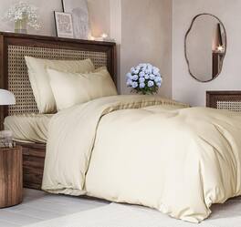 CGK Linens - Luxury Soft Premium Duvet Cover Set - Zipper Closure & Matching Pillow Shams - Twin - Off White