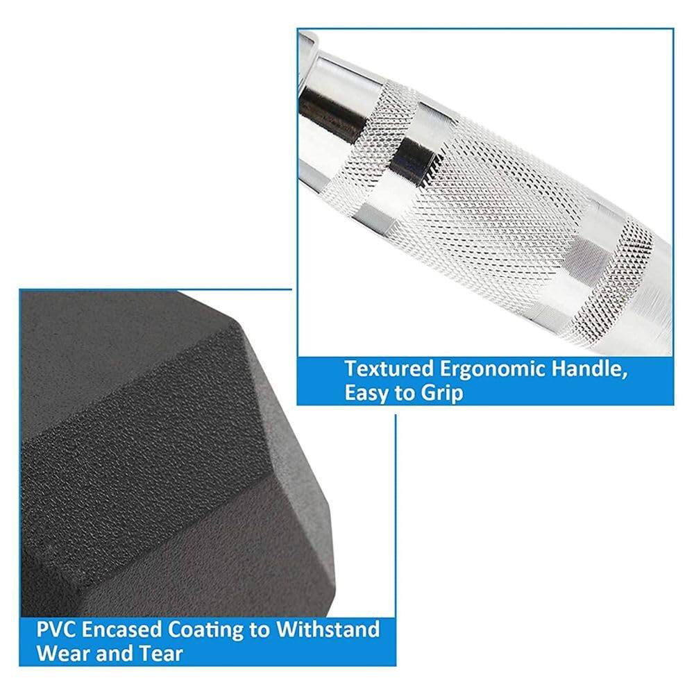 Textured Ergonomic Handle, Easy to Grip  
PVC Encased Coating to Withstand Wear and Tear