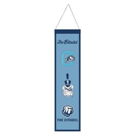 WinCraft - Citadel Bulldogs 8" x 32" Wool Evolution Banner - Multicolor