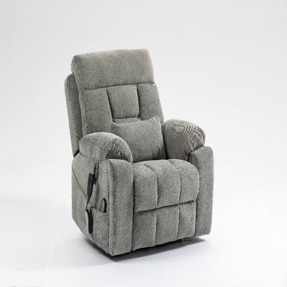 Back. Ropilly - Ropilly 180 degree lay flat lift chair, electric lift chair for elderly with dual motors - White.