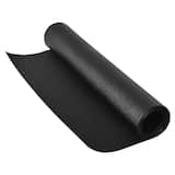 Costway - 60''x26'' Treadmill Mat Large Floor Protector Exercise Fitness Gym Equipment Mat - Black