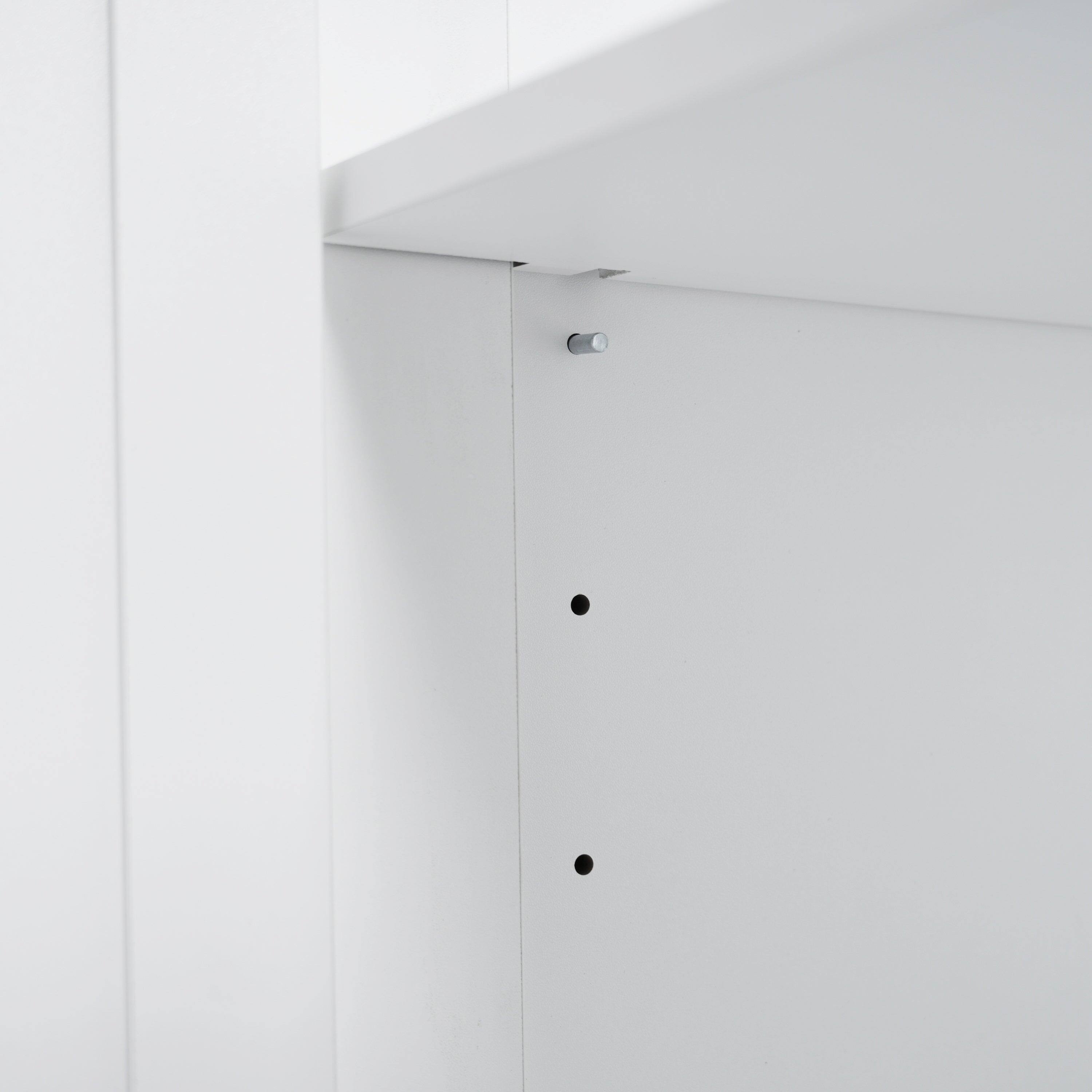 Alt View 9. Boyel Living - 84 Inch Double Sink Bathroom Vanity with Ceramic Sinks Quartz Countertop Adjustable Shelves 3 Drawers White - White.