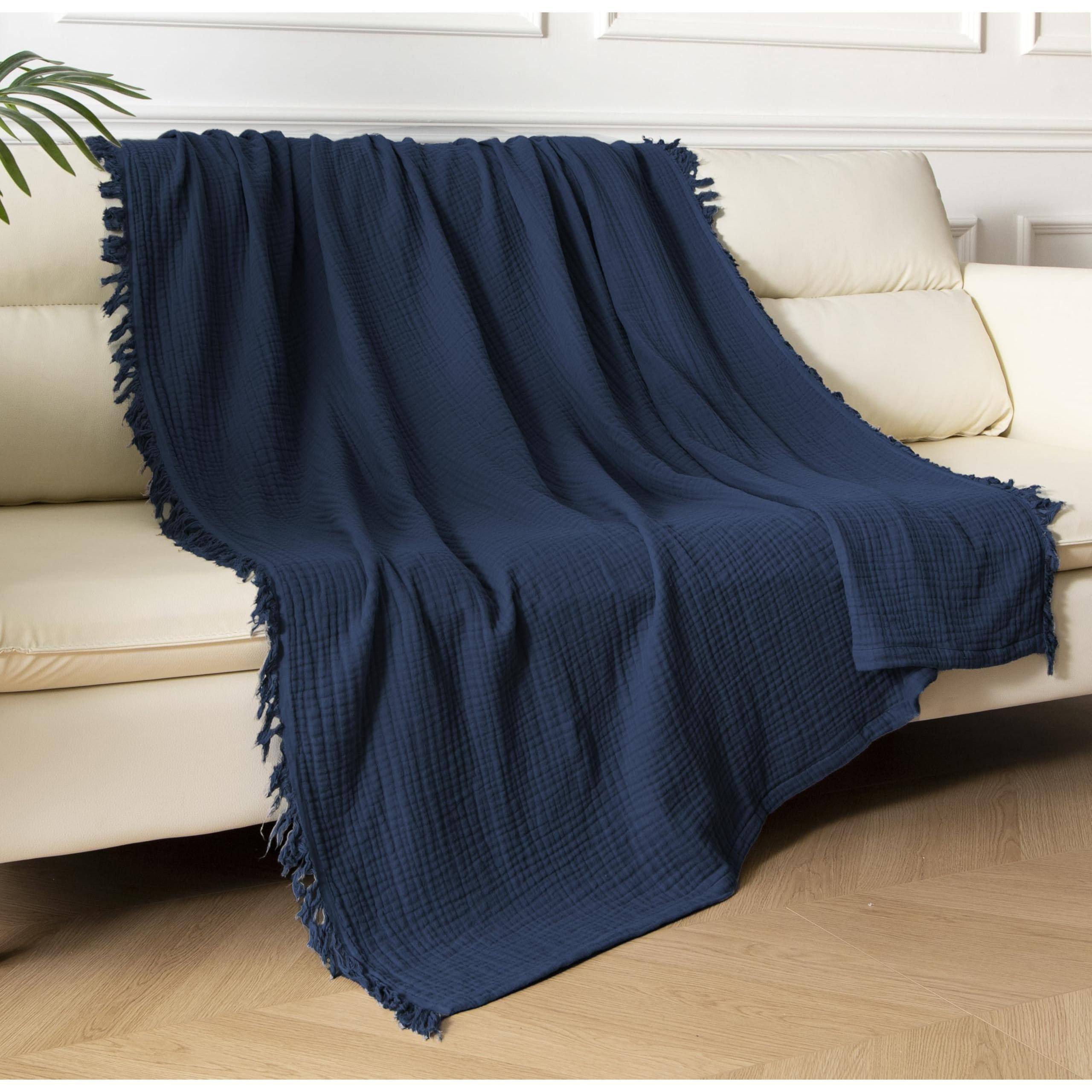 Navy Blazer-Large Throw