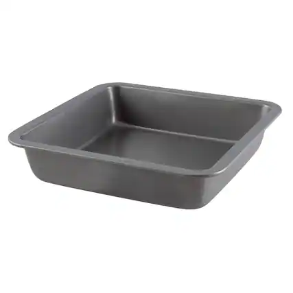 Front. Range Kleen - Range Kleen B11SC Nonstick Square Cake Pan, 8 Inch - Alluring grey color.