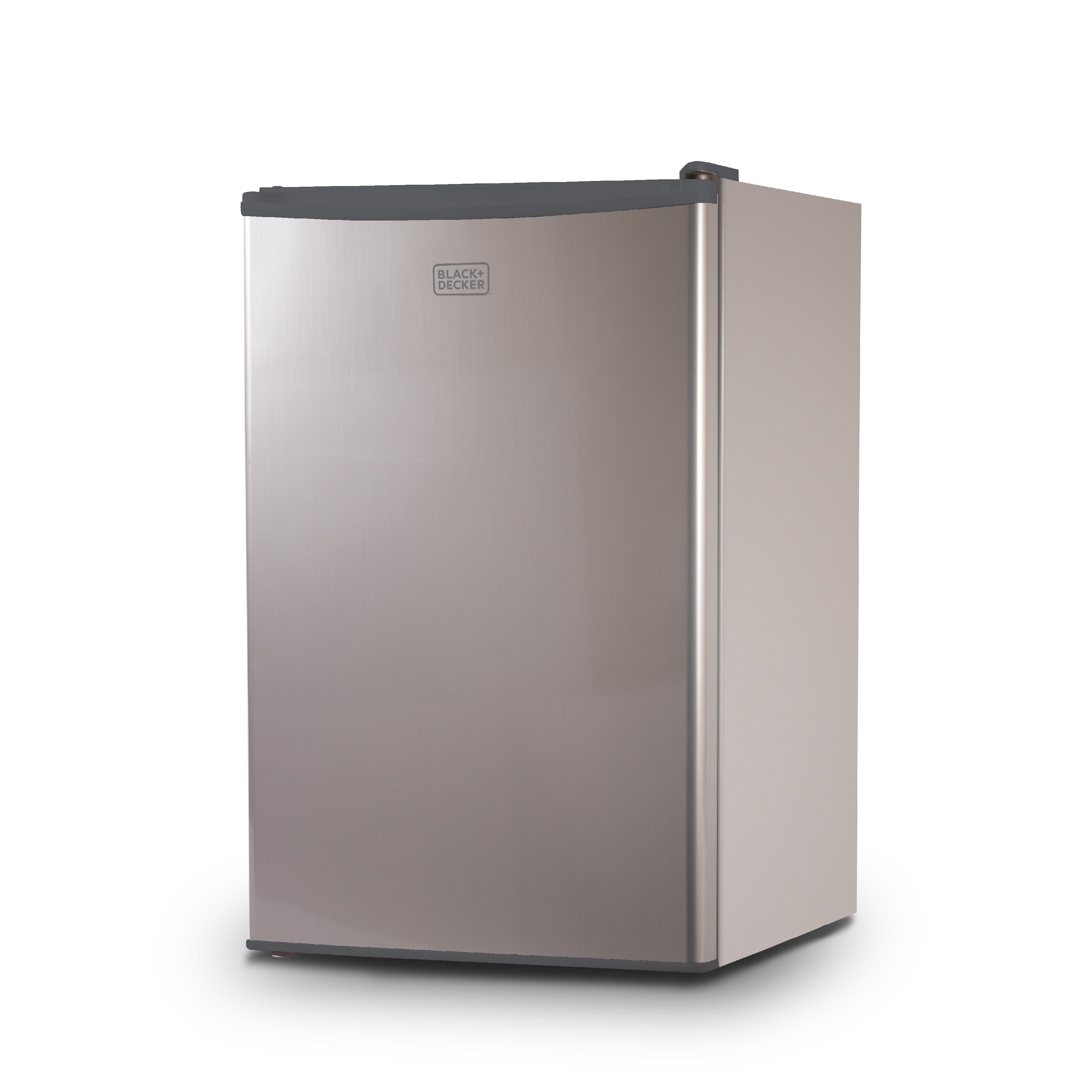 Black+Decker - 4.3 cu. ft. Freestanding Mini Fridge with Freezer, White - SILVER