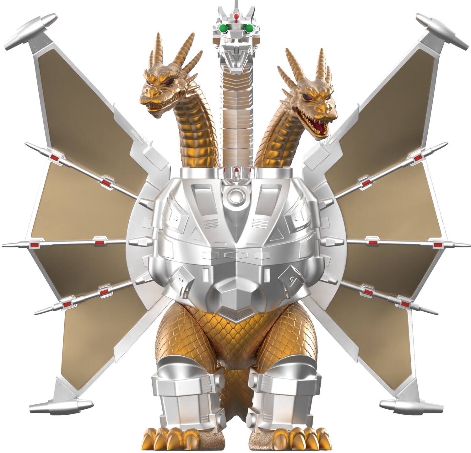 Alt View 2. Super7 - Super7 - Toho - ReAction Figures Wv11 - Mecha King Ghidorah   - COLLECTIBLES - Multicolor.