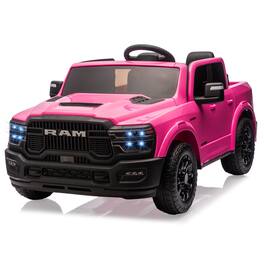 Jojoka - 24V Ride on Toys Licensed RAM 2500, 2 Seater Kids Ride on Truck Car w/Remote Control, Toddler Electric Car w/LED Lights