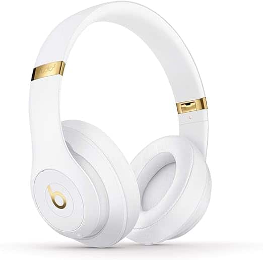 Front. Beats - Headphones Studio3 Bluetooth Wireless-White - White.