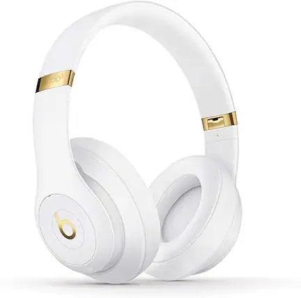 Front. Beats - Headphones Studio3 Bluetooth Wireless-White - White.