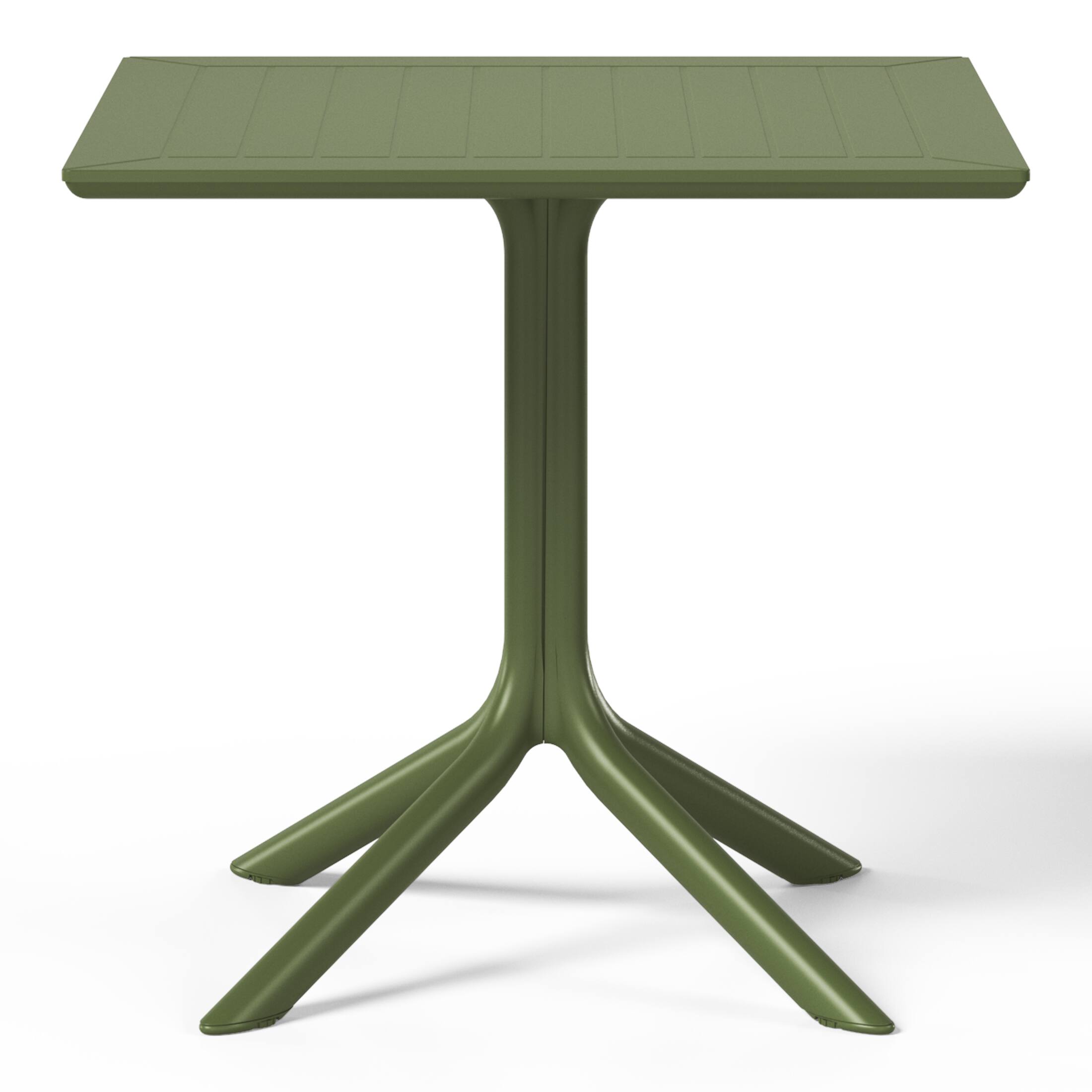 Back. WestinTrends - WestinTrends Playa 5-Piece Outdoor Resin Square Patio Dining Table Set with Stackable Patio Dining Chairs - Olive Green.