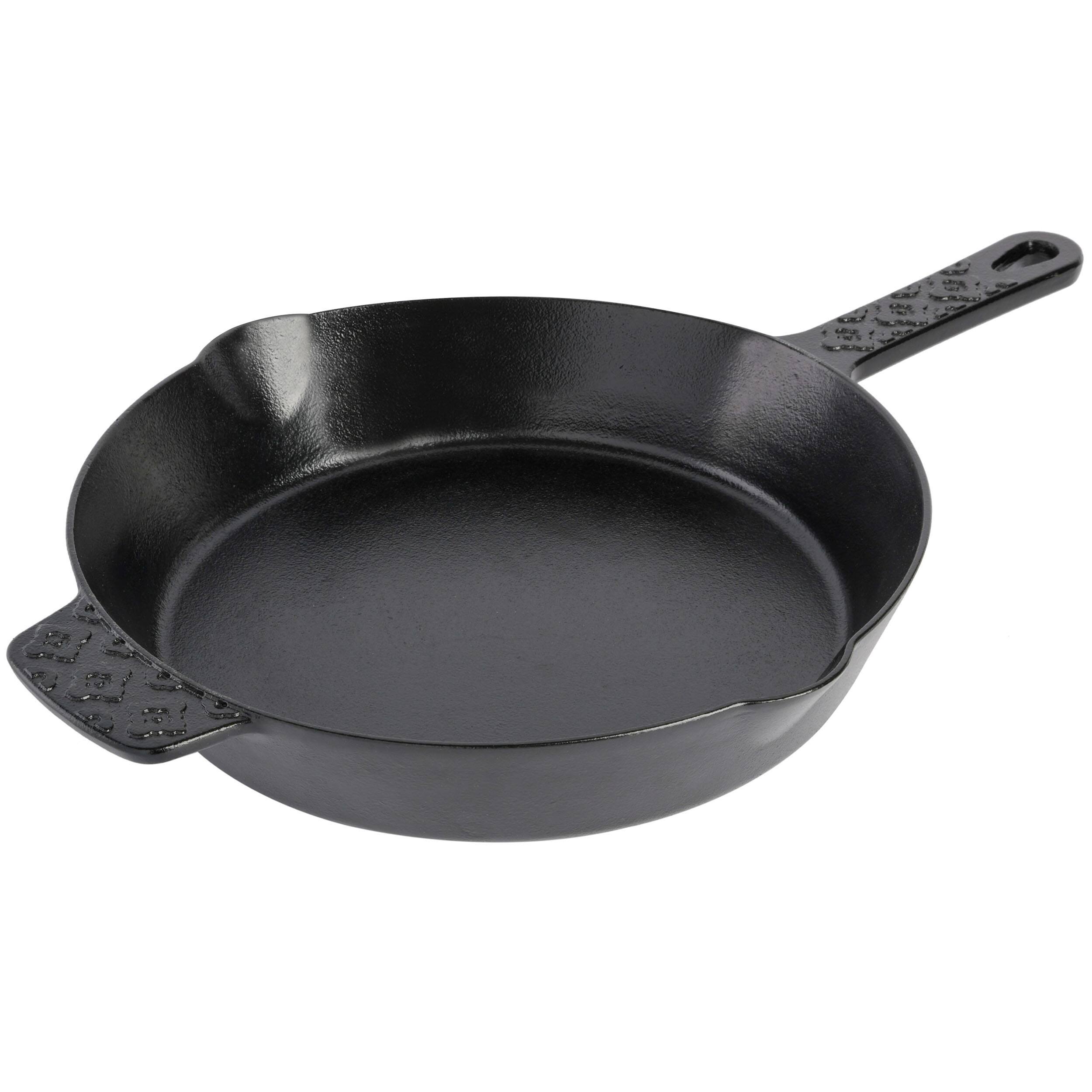 Gibson - Spice by Tia Mowry Savory Saffron Preseasoned 10 Inch Cast Iron Skillet - Black - Thumbnail 3