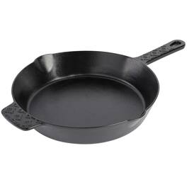 Gibson - Spice by Tia Mowry Savory Saffron Preseasoned 10 Inch Cast Iron Skillet - Black