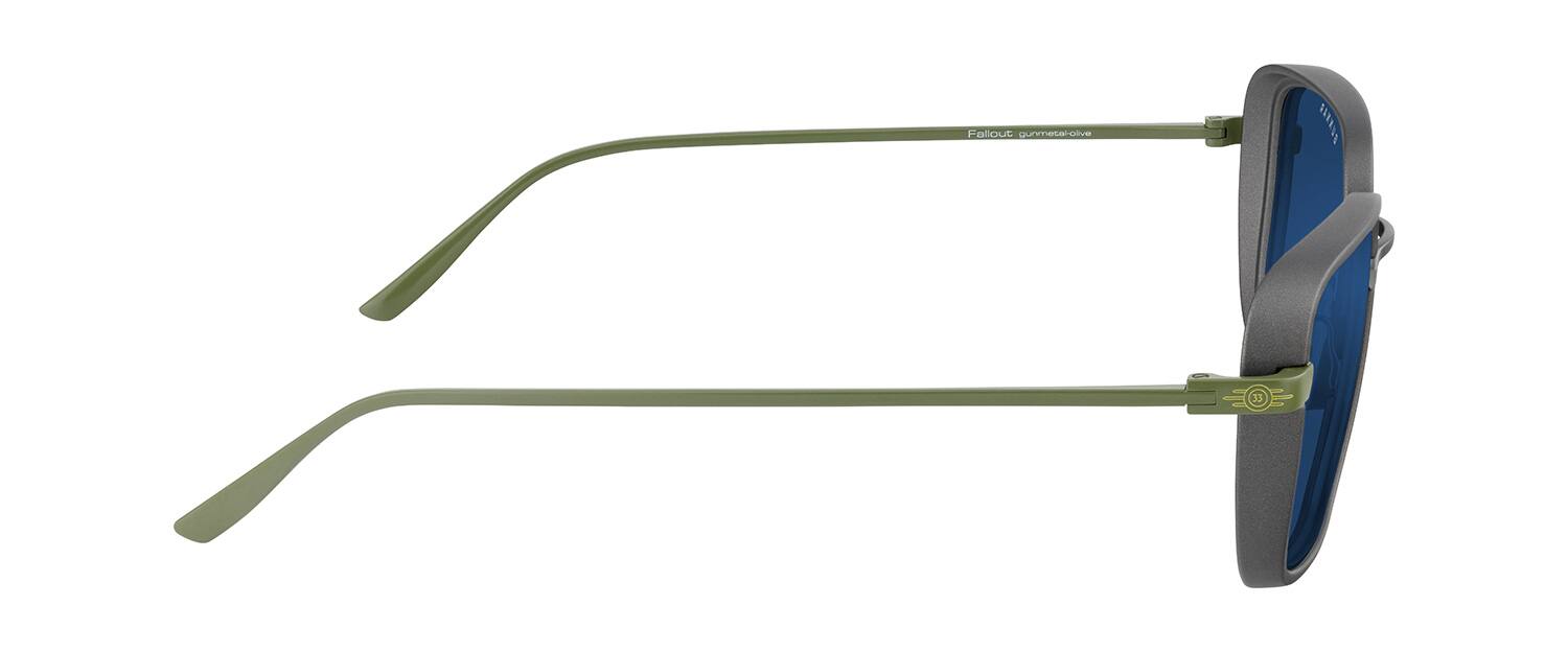 Fallout gunmetal-olive sunglasses 33