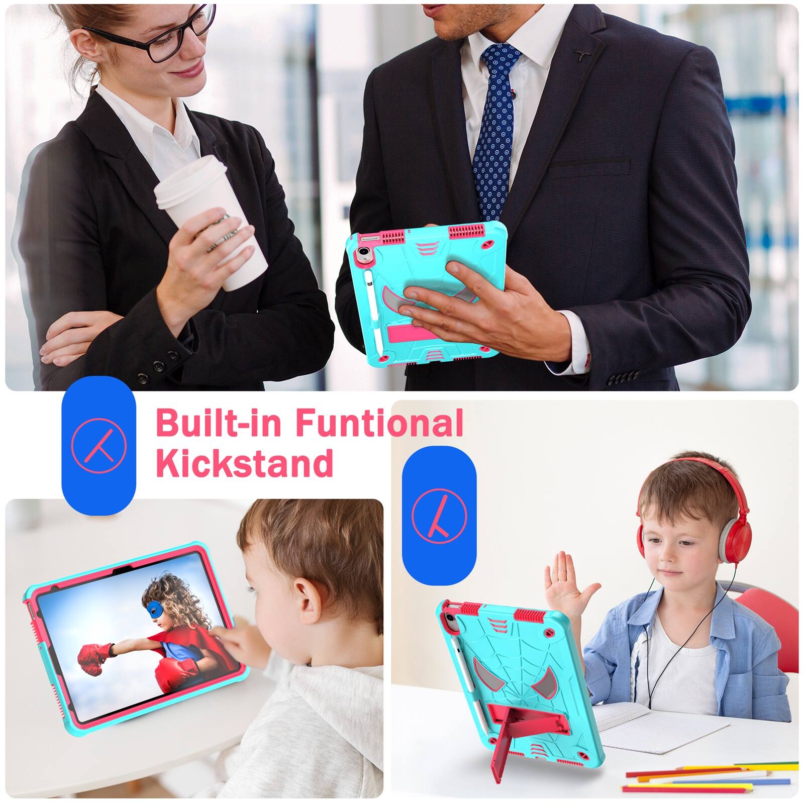 Built-in Functional Kickstand