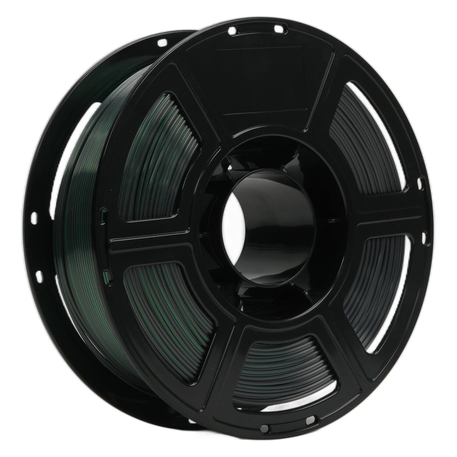 Alt View 4. Flashforge - PLA Silk Dual Color 3D Printer Filament-1.75mm-1kg (2.2 lbs) Spool - Dual Color Black+Green.