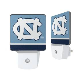 Keyscaper - North Carolina Tar Heels Stripe Design Nightlight 2-Pack - Multicolor