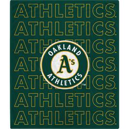 Pegasus - Oakland Athletics 60" x 70" Echo Wordmark Lightweight Blanket - Multicolor