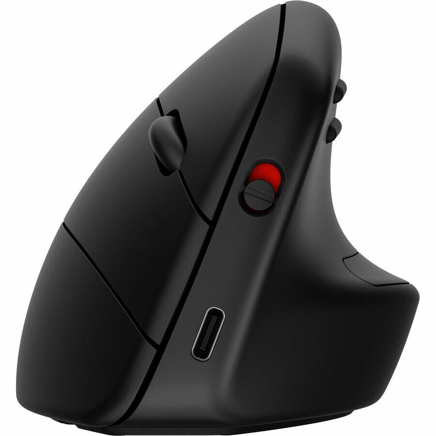 Alt View 8. HP - HP 925 Ergonomic Vertical Mouse For Business - Optical - Wireless - Bluetooth/Radio Frequency - 2.40 GHz - Black - USB T - Black.