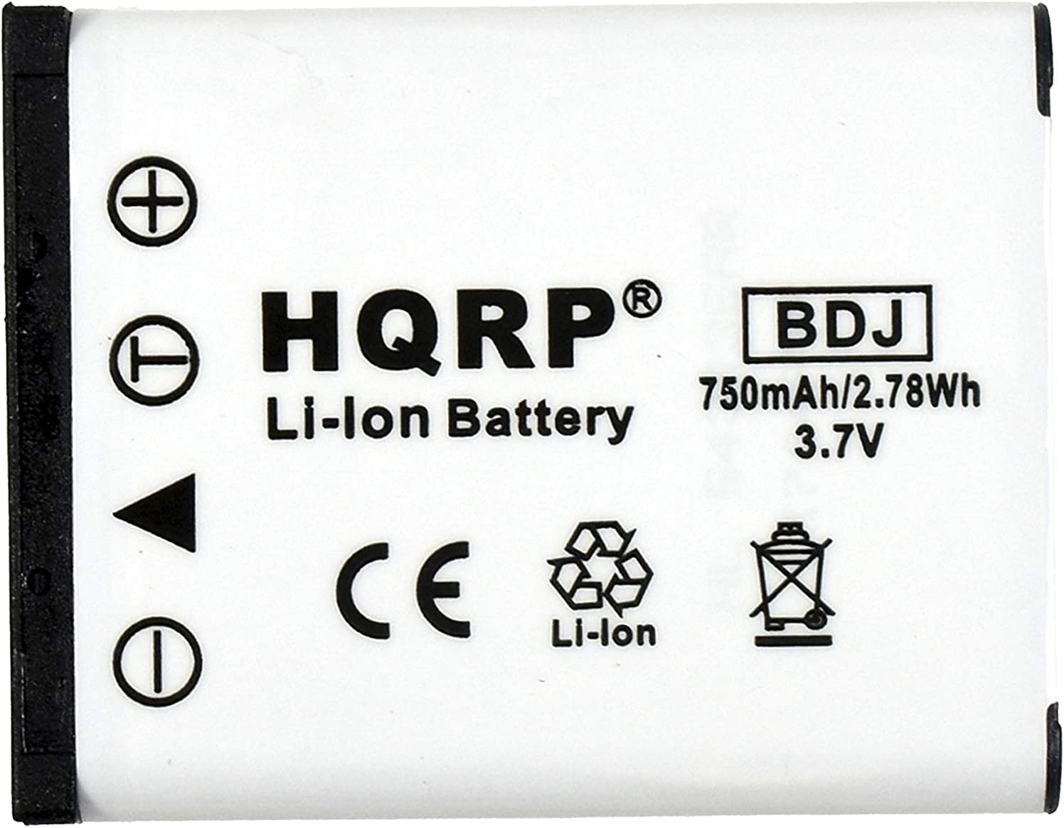 HQRP BDJ 750mAh/2.78Wh Li-lon Battery 3.7V