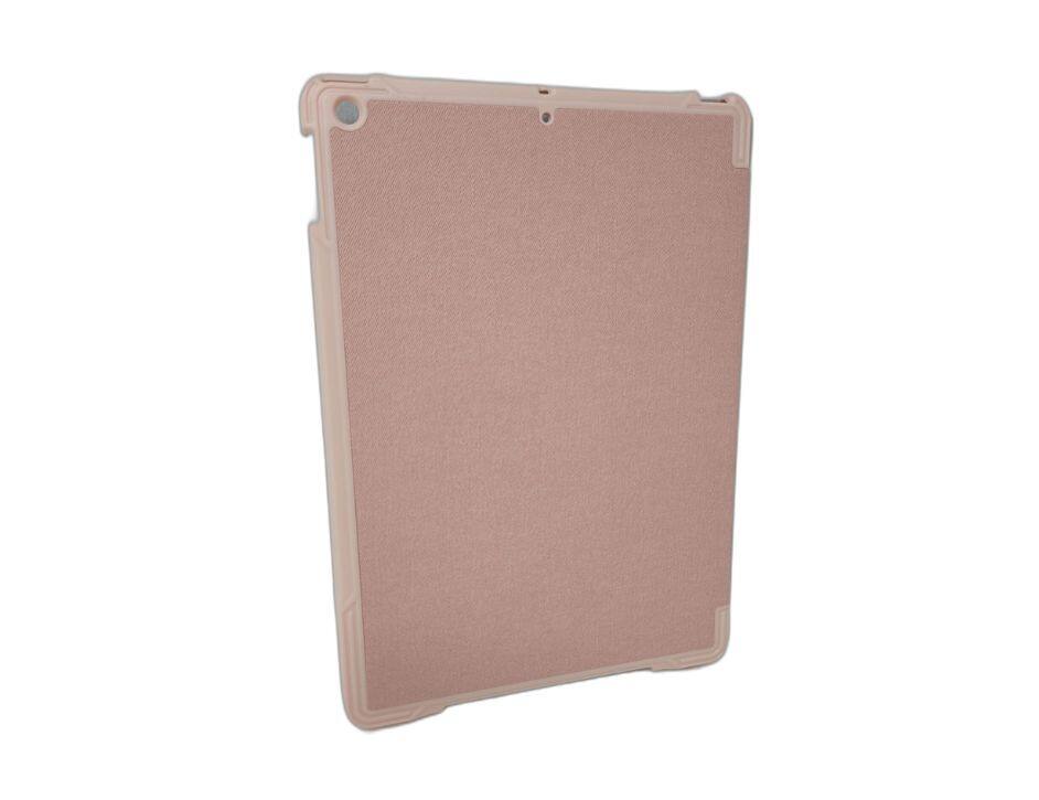 Angle. Verizon - Verizon Folio case and Screen protector for 2019 iPad (10.2-inch) 8th & 7th Gen Pink - Pink.