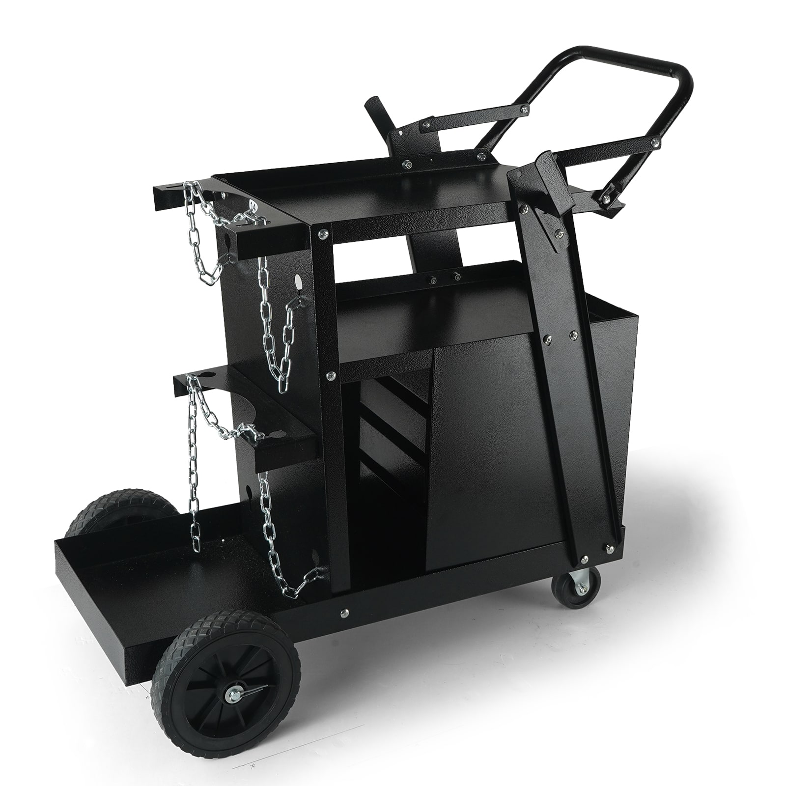 VEVOR - Welding Cart, 2-Tier 4 Drawers Welder Cart with 265 LBS Weight Capacity, 360° Swivel Wheels, Tank Storage Safety Chains - Black price history on PriceWatchPro
