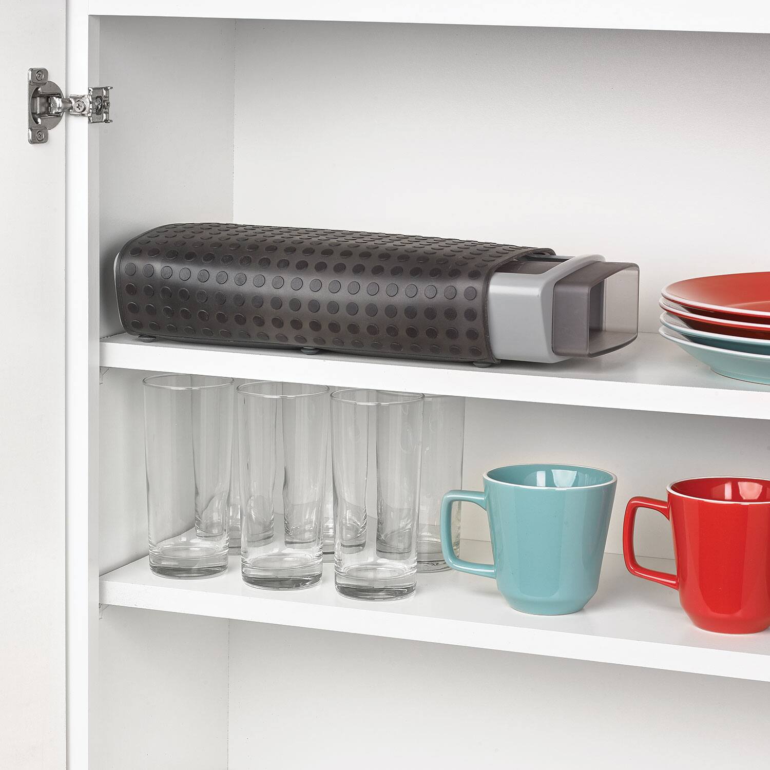 Alt View 2. Polder - Fold Away Dish Rack - Gray.