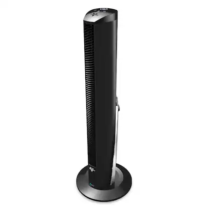 Front. Vornado - OSCR37 AE Tower Fan - Black.