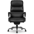 Front. La-Z-Boy - La-Z-Boy Aberdeen Ergonomic Bonded Leather Swivel Executive Chair, Black (51545-BLK) - Black.