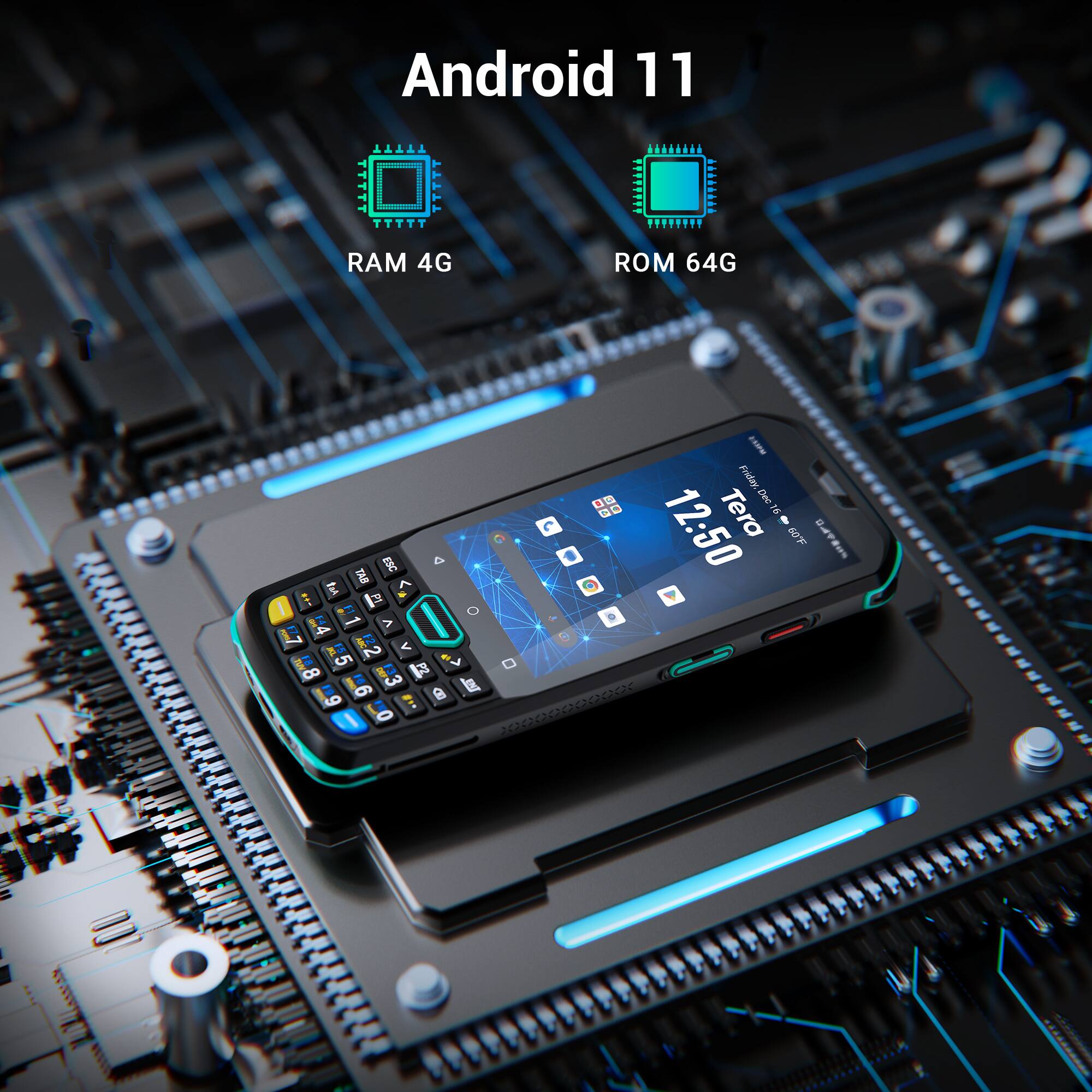Android 11  
RAM 4G  
ROM 64G