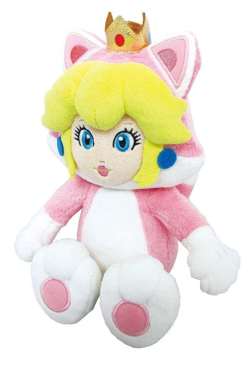 Front. Little Buddy - Super Mario Cat Peach 10" Plush.