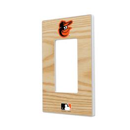 Keyscaper - Baltimore Orioles Baseball Bat Design Single Rocker Light Switch Plate - Multicolor
