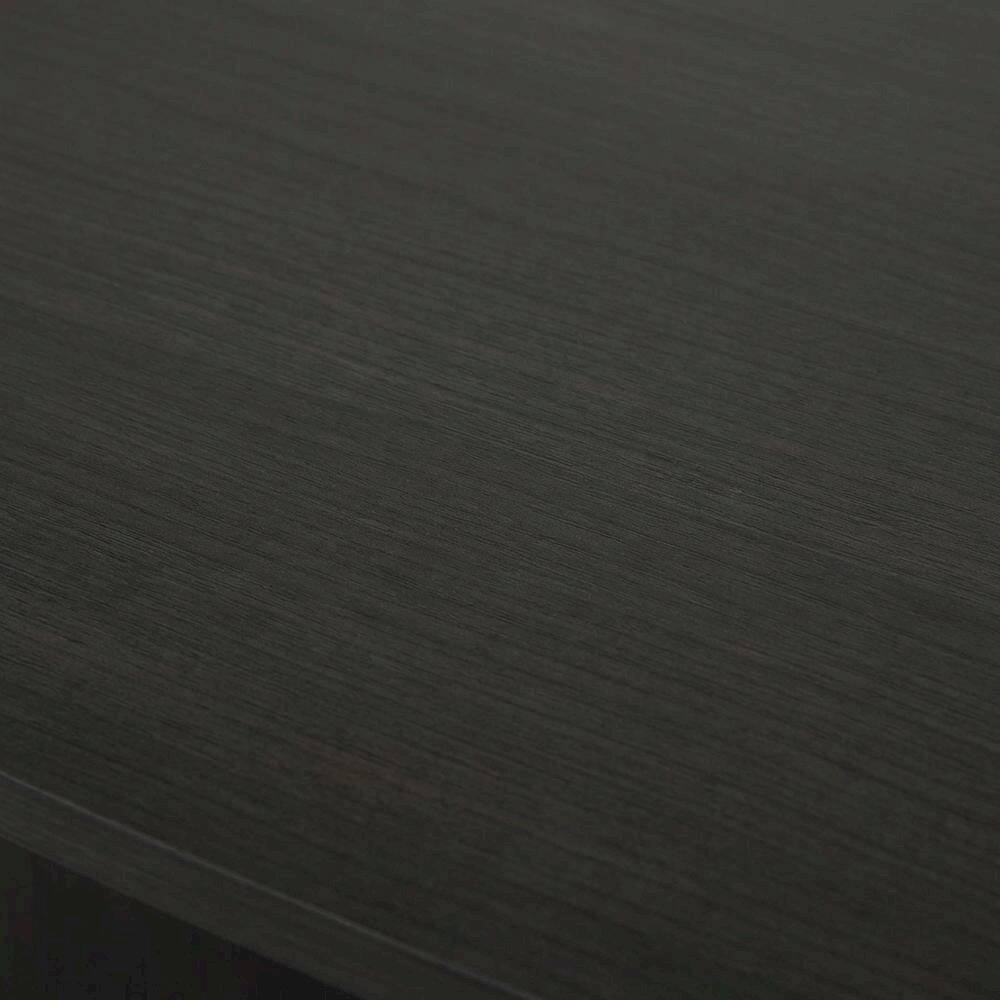 Alt View 1. FurniFact - Espresso and Black 4-Tier Z-Shaped Corner Shelf Bookcase with Wooden Finish - Espresso/Black.