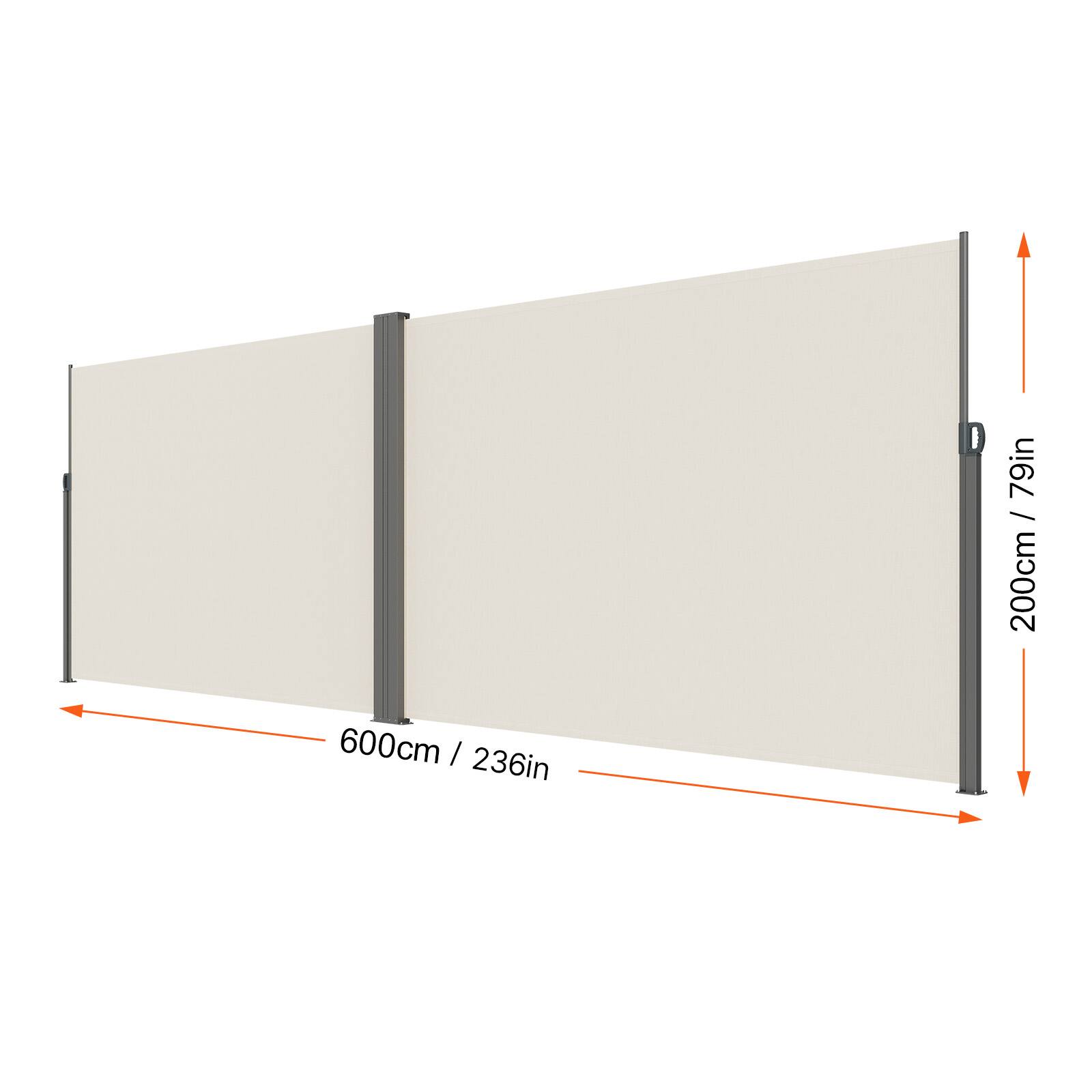 79in / 200cm
600cm / 236in