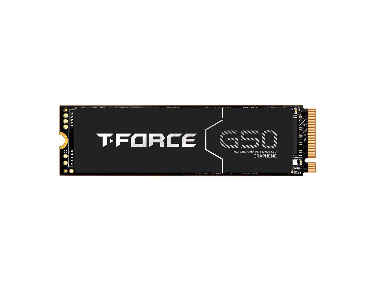 Team Group - T-FORCE G50 M.2 2280 2TB PCIe 4.0 x4 with NVMe 1.4 TLC Internal Solid State Drive (SSD) TM8FFE002T0C129