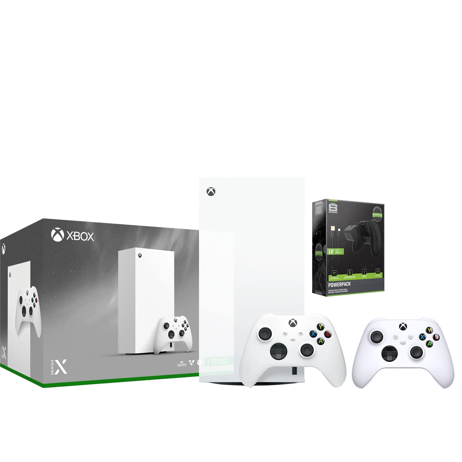 Xbox Series X 1TB Digital Console with Extra Controller and Battery Pack Bundle