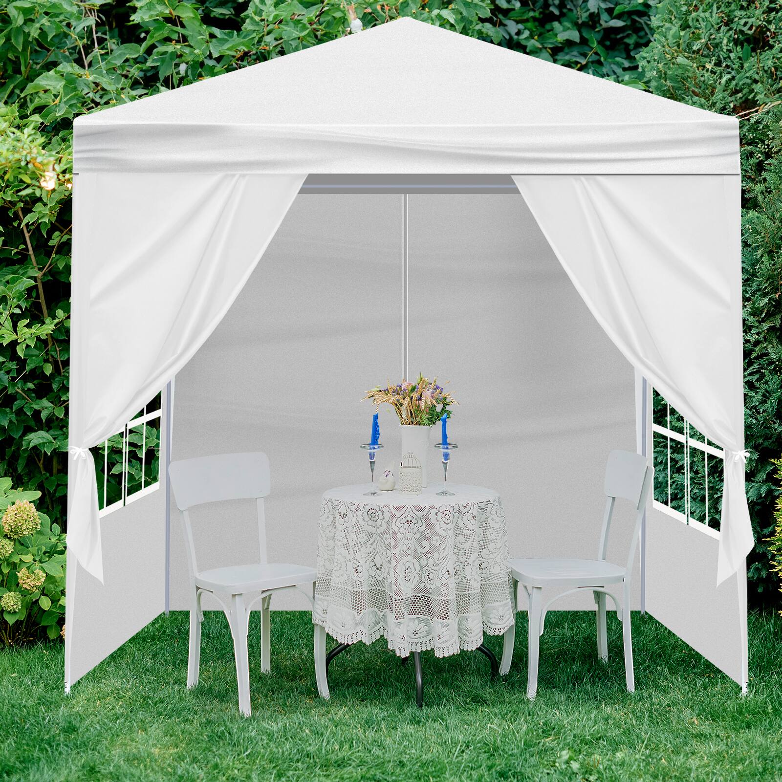 Alt View 4. Winado - 6.5x6.5FT Portable Party Tent, Waterproof Outdoor Canopy with Four Sidewalls, Instant Gazebo Outdoor Tents,Canopies - White.