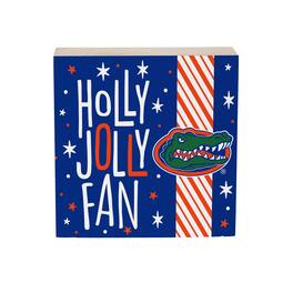 Evergreen Enterprises - Florida Gators 6" Holiday Wood Plock Shelf Sign - Multicolor