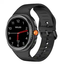 Waloo - Silicone Sport Band For Samsung Galaxy Watch 8/Watch 8 Classic - Black