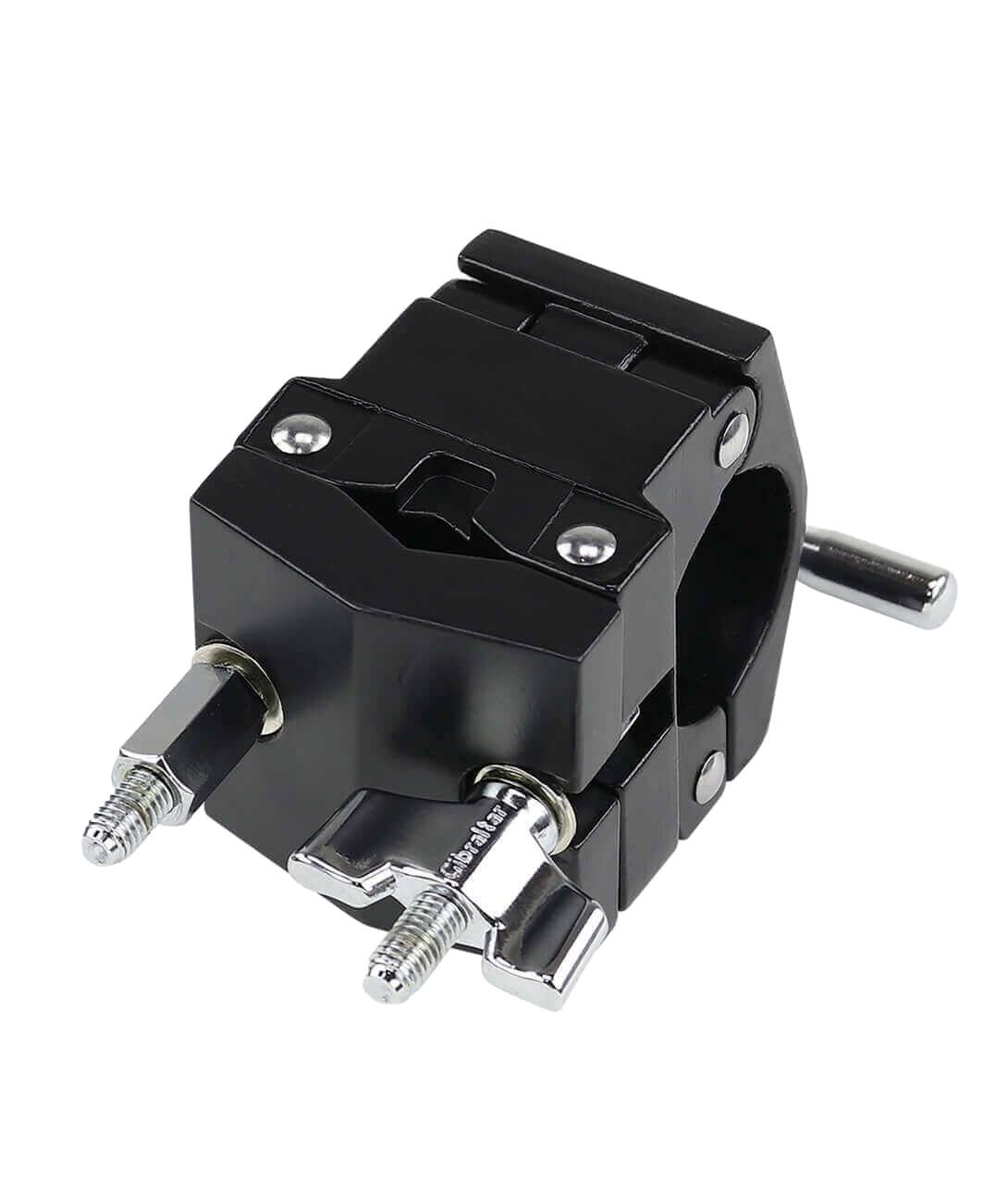 Back. Gibraltar Hardware - Super Multi-Clamp, Heavy-Duty Drum Rack Clamp for Mounting Large or Heavy Accessories.