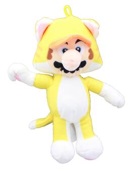 Chucks Toys - Super Mario Bros. 7 Inch Collectible Plush | Cat Mario - Yellow