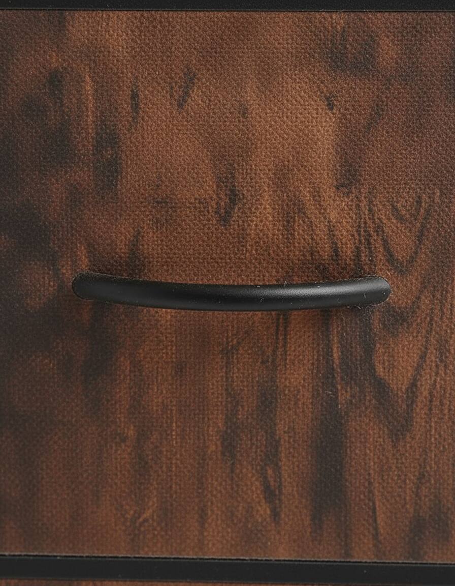 Left. AOITUN - 10 Drawer Fabric Dresser Storage Tower - Durable, Versatile, and Spacious Organizer for Bedroom - brown.