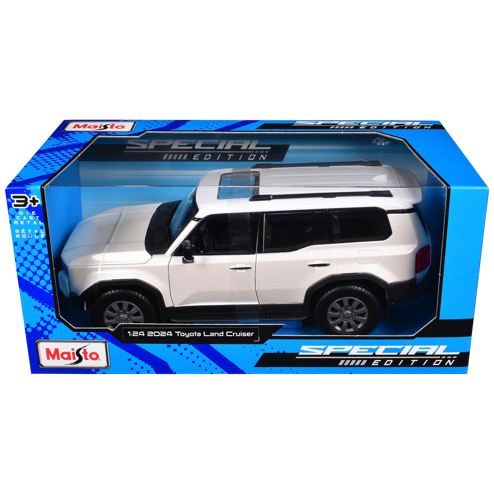 "2024 Toyota Land Cruiser Pearl White Metallic with White Top ""Special Edition"" Series 1/24 Diecast Model Car by Maisto" price history on PriceWatchPro